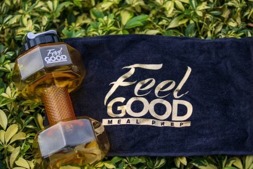 Make It A Set Dumbbell Water Bottle And Hand Towel