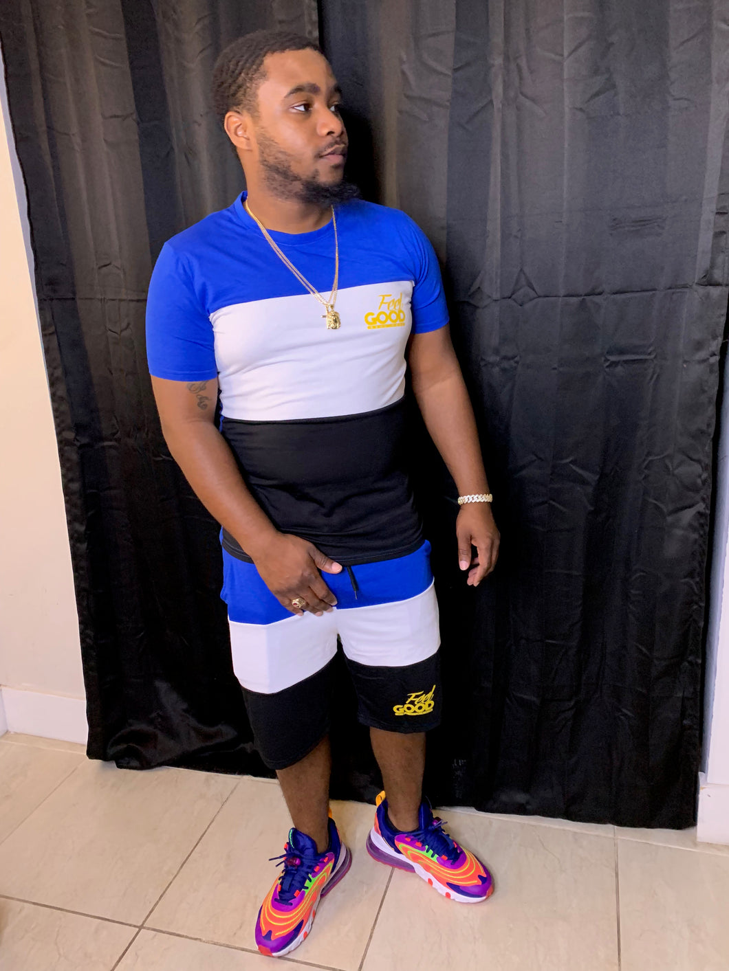 Men Blue Track Set